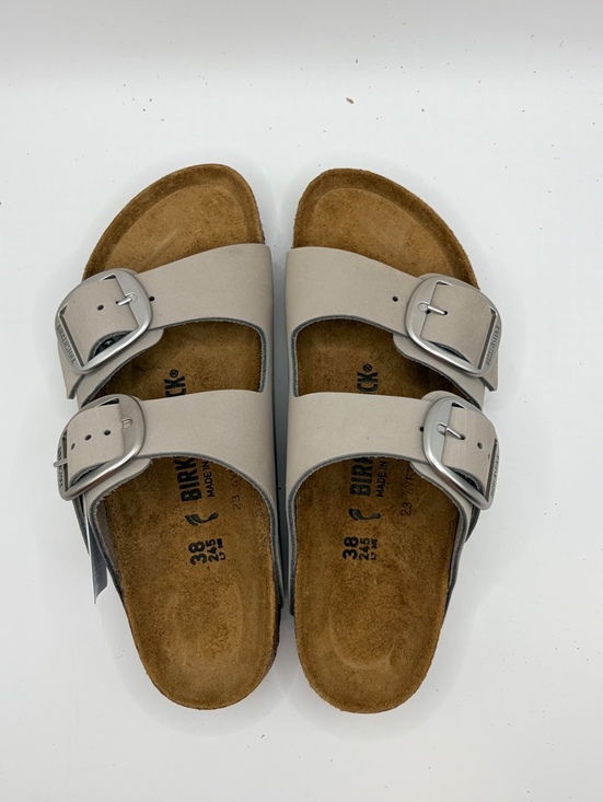 Birkenstock Shoes - Birkenstock Arizona Big Buckle Stone Coin Sandals Size 38 Narrow Fit